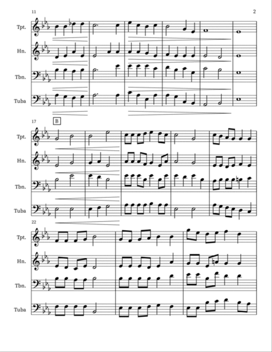 Search Me, O God Search Me, O God Small Ensemble scores gallery preview page 2