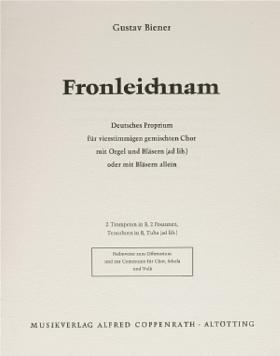 Fronleichnam 4-Part scores gallery preview page 1