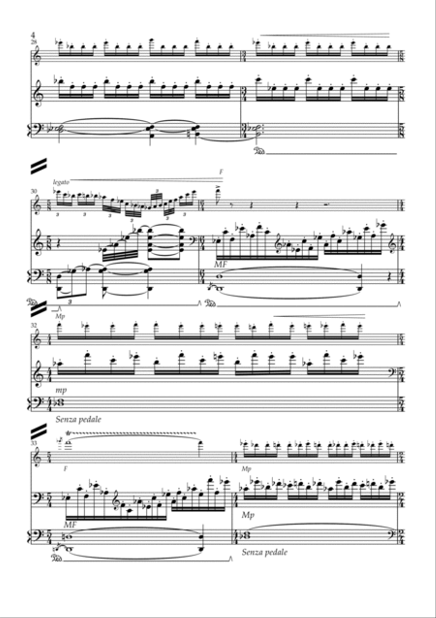 Fantasy flute and piano Flute scores gallery preview page 4