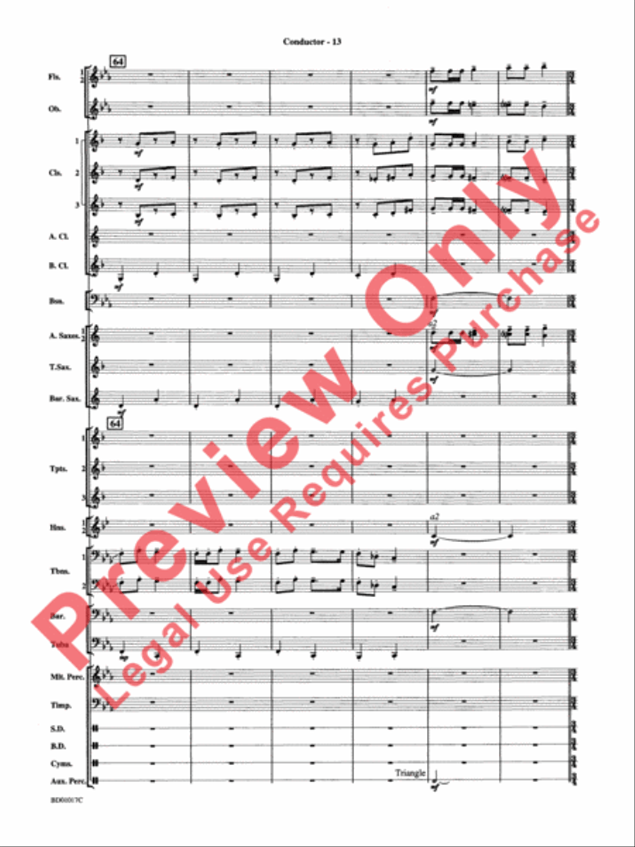 Outback Fantasy Concert Band scores gallery preview page 16
