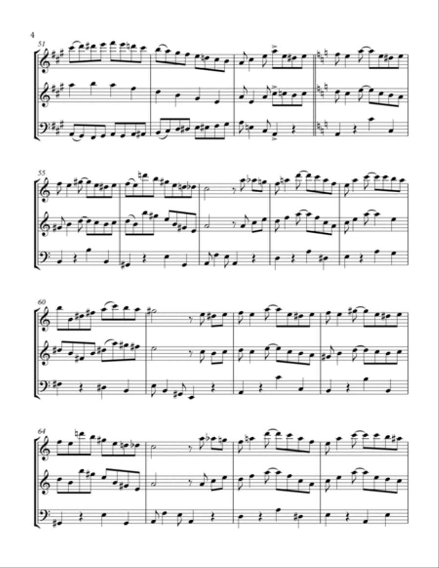 Tico Tico (tico Tico No Fuba) Woodwind Trio scores gallery preview page 4