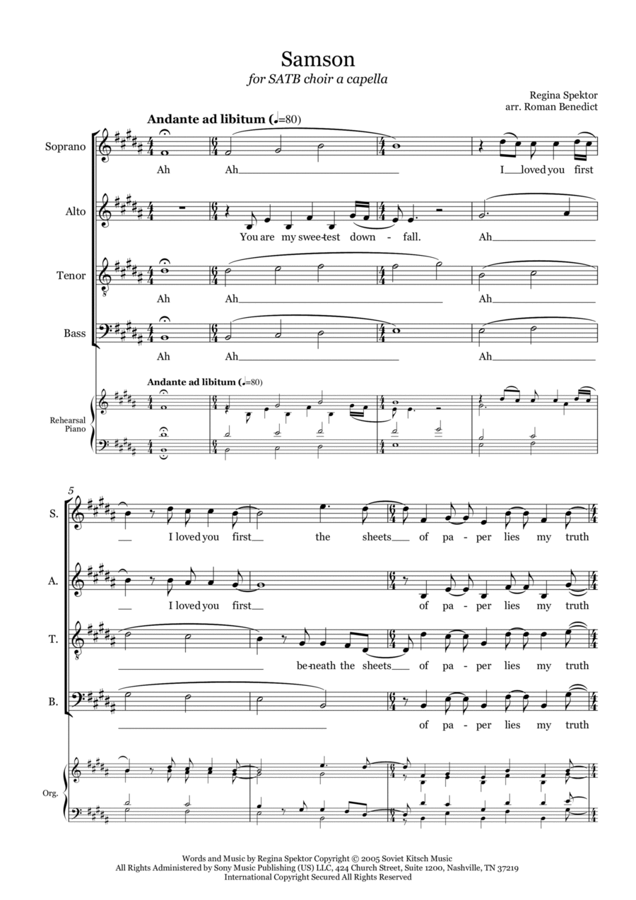Samson 4-Part scores gallery preview page 1