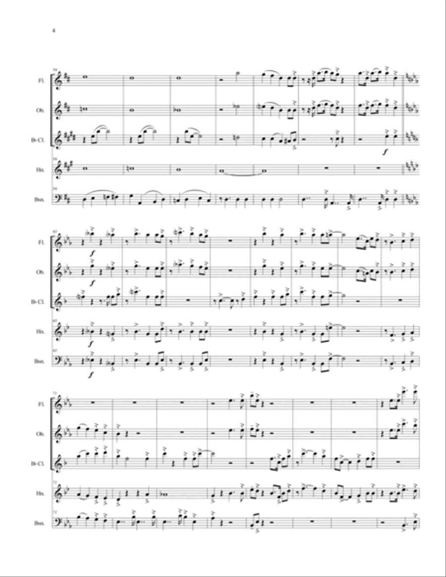 Yes Indeed Woodwind Quintet scores gallery preview page 6