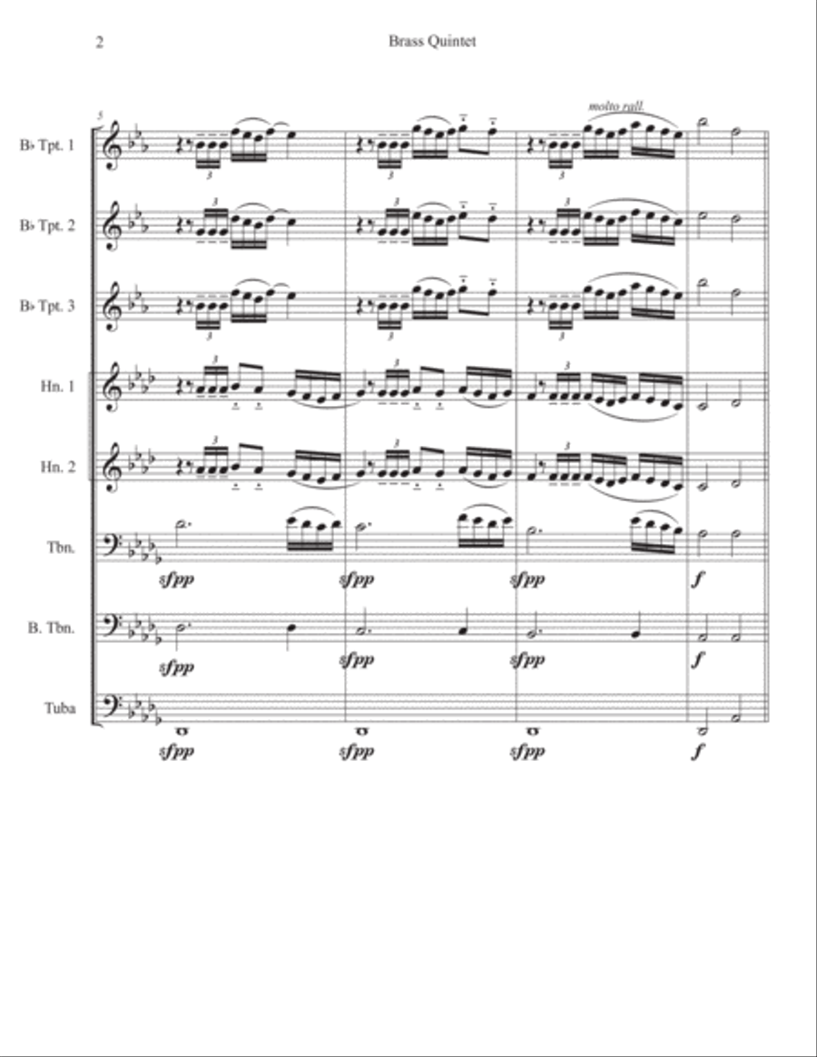 Fanfare Beatissima Fanfare Beatissima Brass Ensemble scores gallery preview page 2