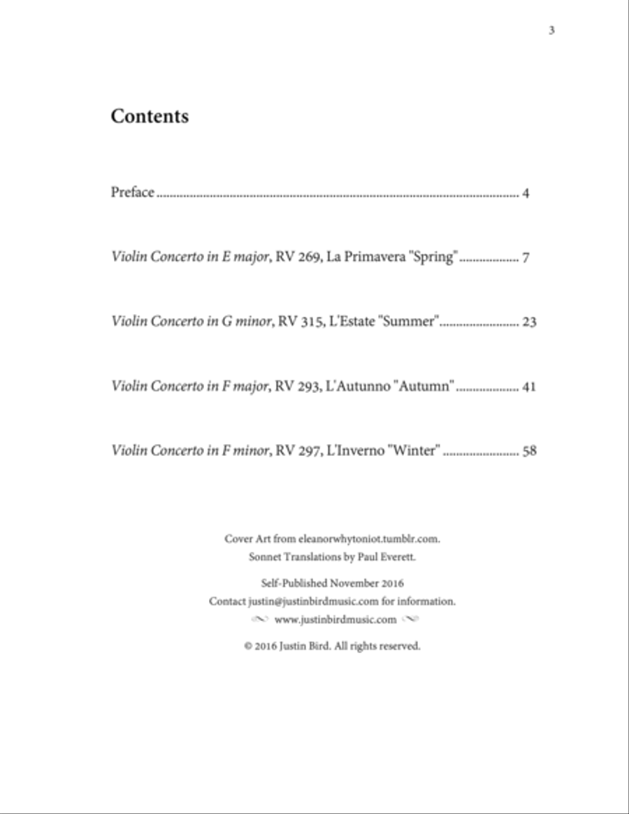 Vivaldi's Four Seasons - Arranged for Solo Piano Piano Solo scores gallery preview page 3