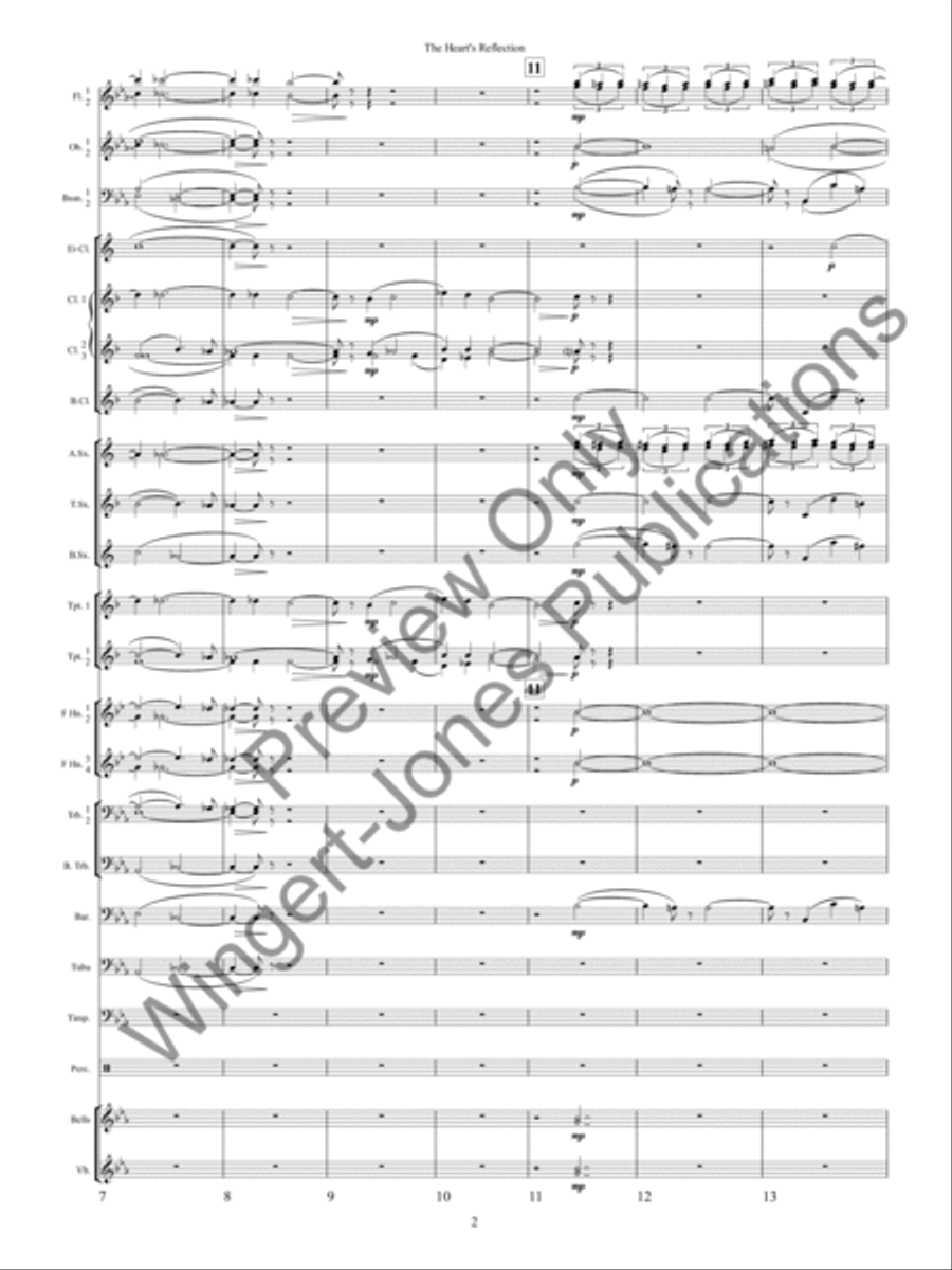 The Heart's Reflection Concert Band scores gallery preview page 5