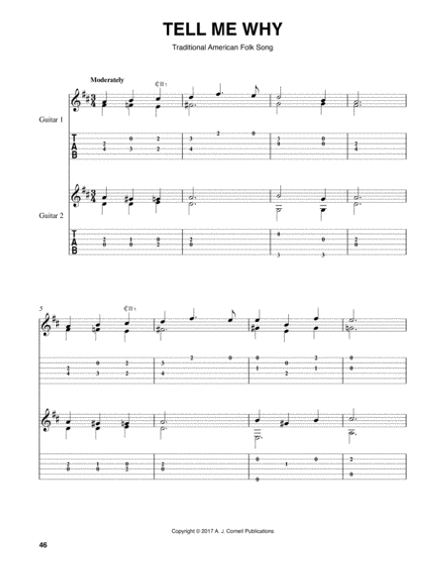 Tell Me Why Tell Me Why Acoustic Guitar scores gallery preview page 1