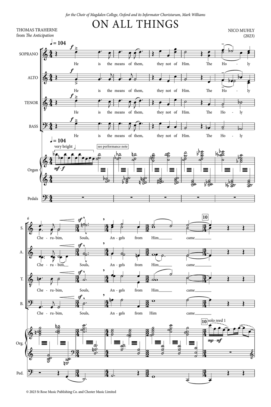 On All Things 4-Part scores gallery preview page 1