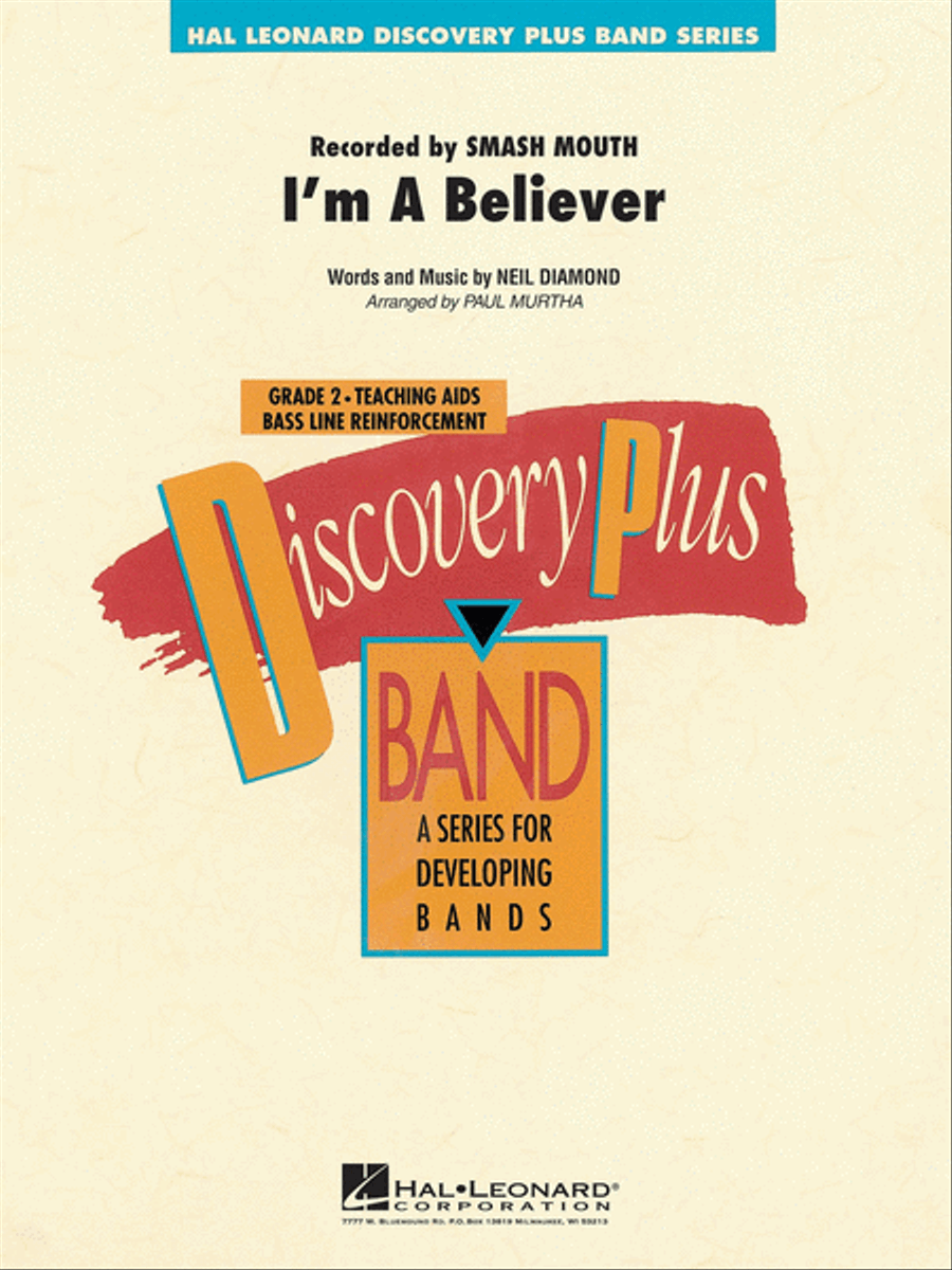 I'm a Believer Concert Band scores gallery preview page 1