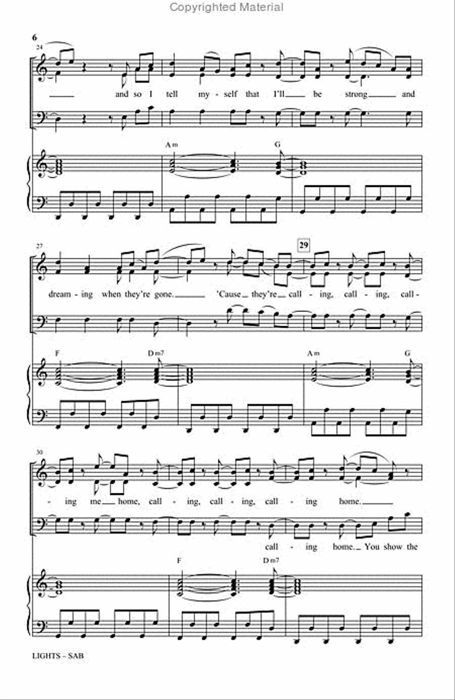 Lights 3-Part scores gallery preview page 6