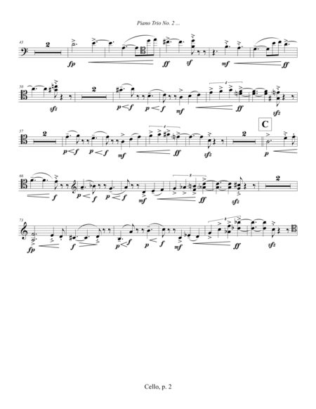 Piano Trio No. 2 ... Shosty-Bach Suite (2012, rev. 2013) cello