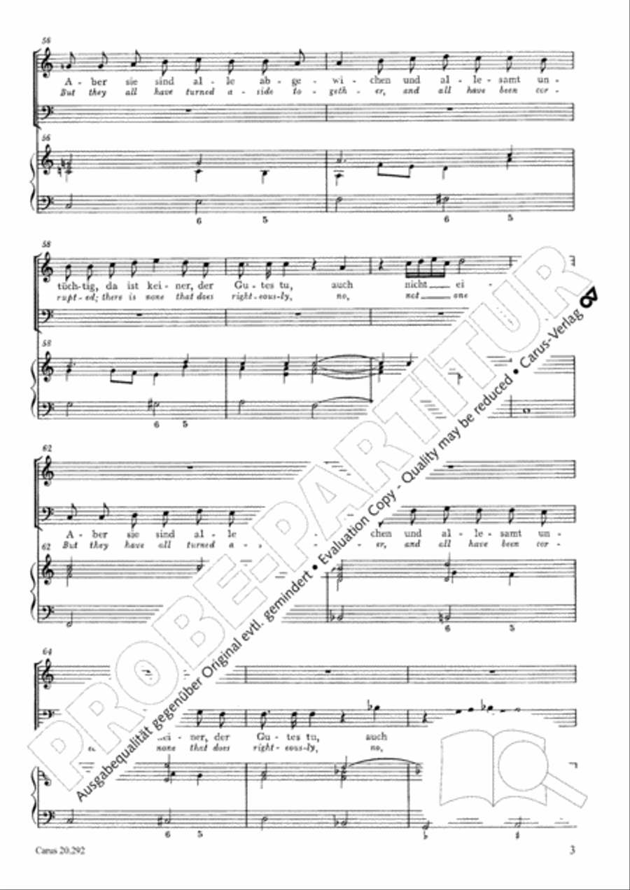 The Lord looks down (Der Herr schauet vom Himmel) Voice scores gallery preview page 4