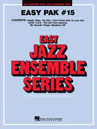 Book cover for Easy Jazz Ensemble Pak 15