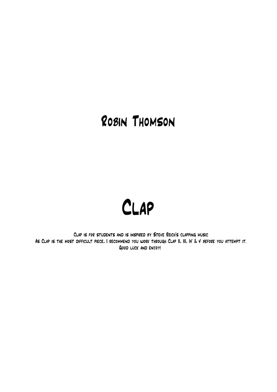 Clap Clap Percussion scores gallery preview page 1