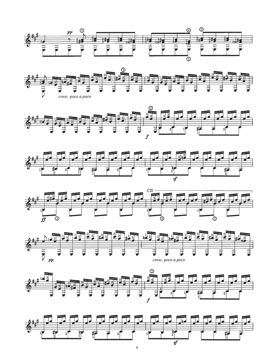 Grande Overture Op. 61 Acoustic Guitar scores gallery preview page 4
