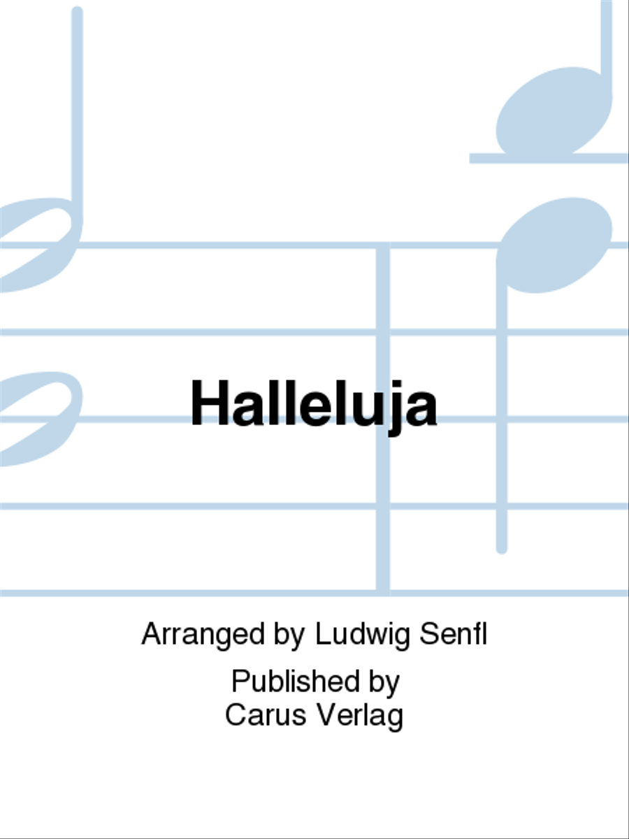 Halleluja (Jesus erschliesst uns die Schrift) 4-Part scores gallery preview page 1
