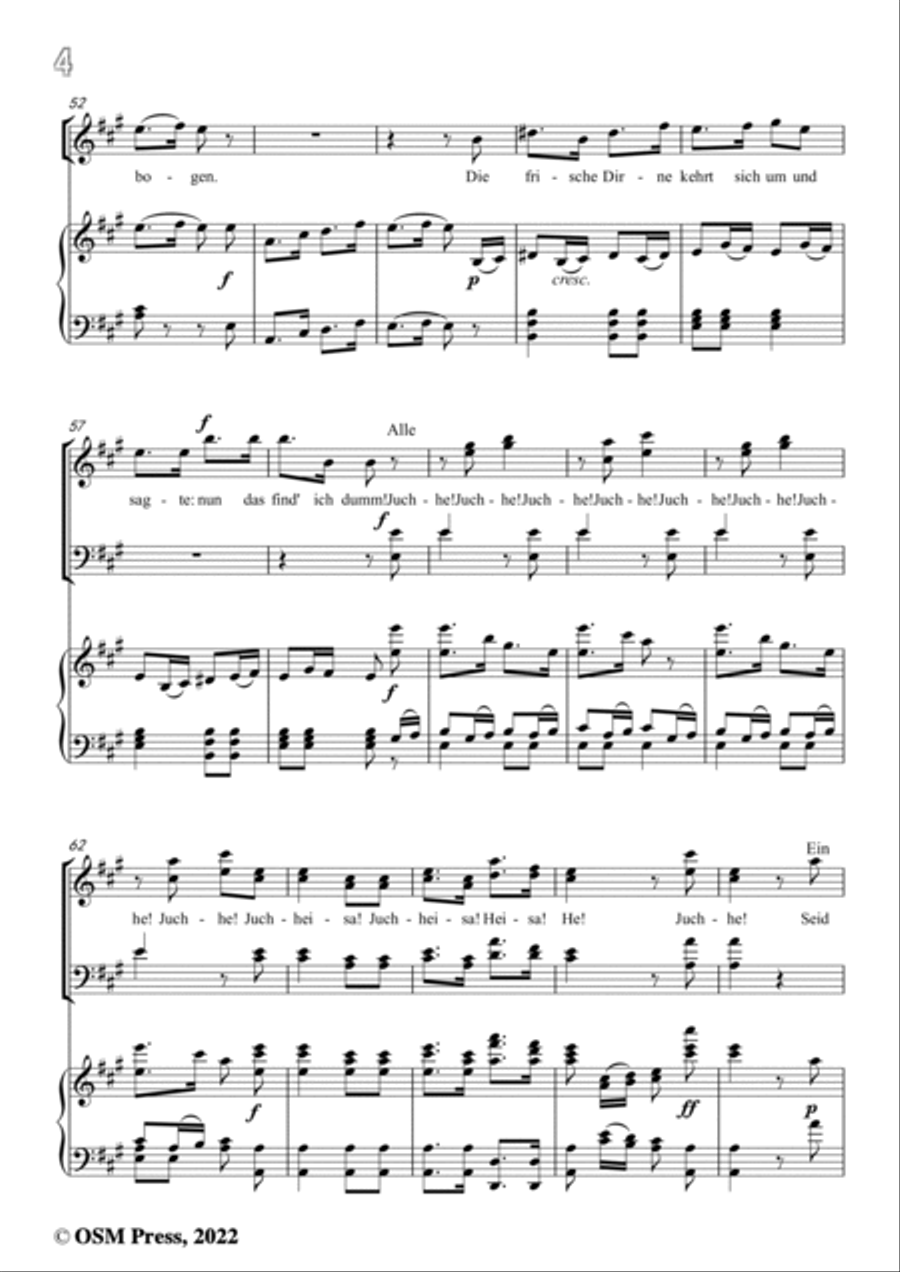 R. Wagner-Bauern unter der Linden,in A Major Voice scores gallery preview page 6