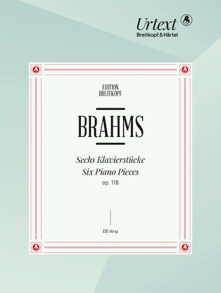 Book cover for 6 Piano Pieces Op. 118