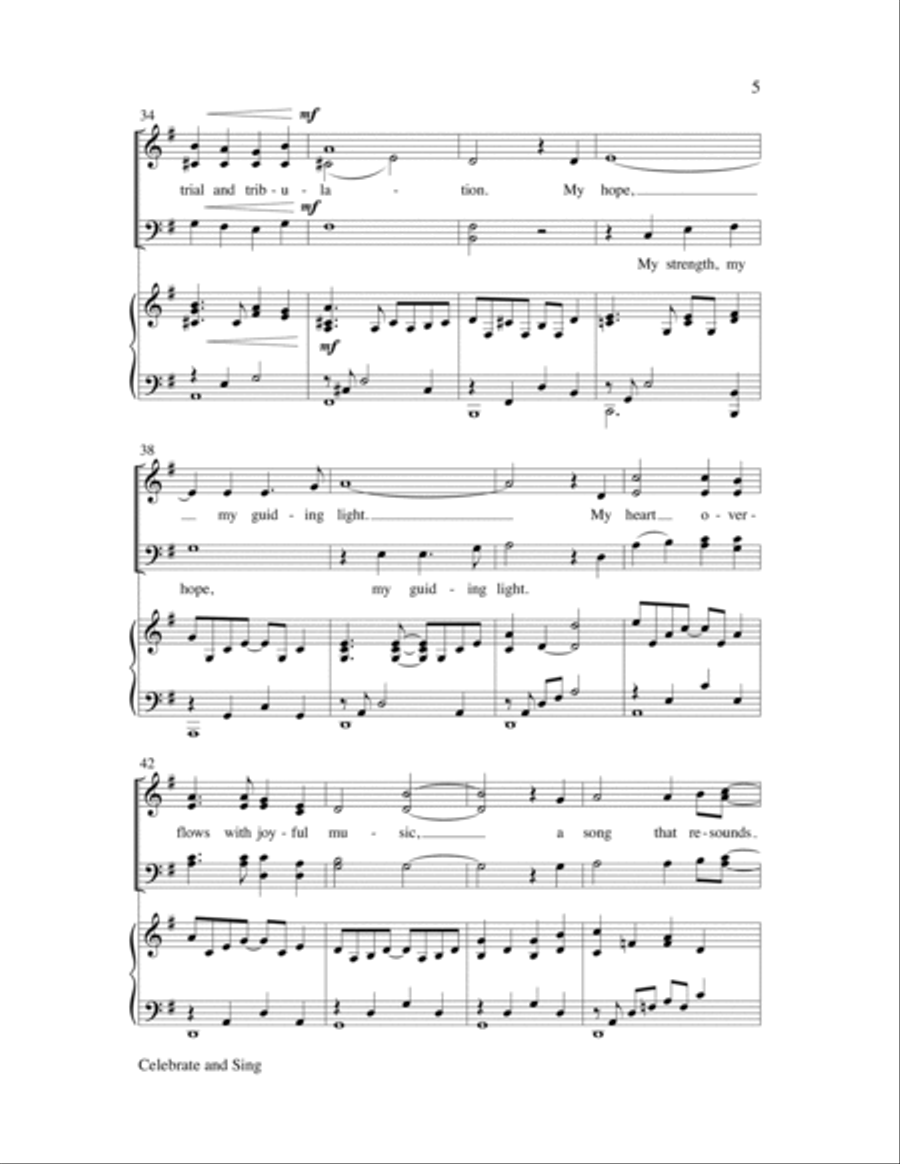 Celebrate and Sing 4-Part scores gallery preview page 5