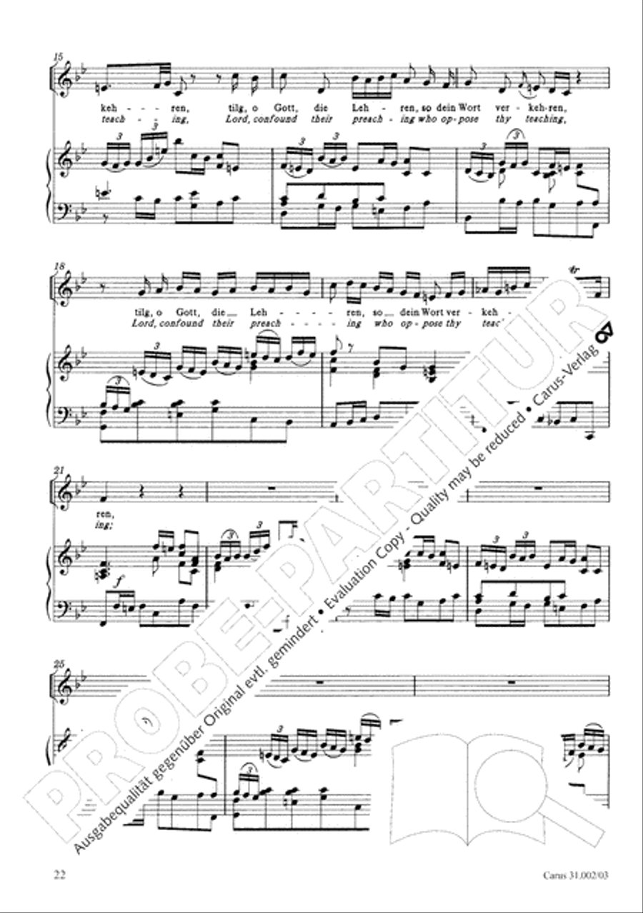 O God, from heaven look on us (Ach Gott, vom Himmel sieh darein) ATB scores gallery preview page 23