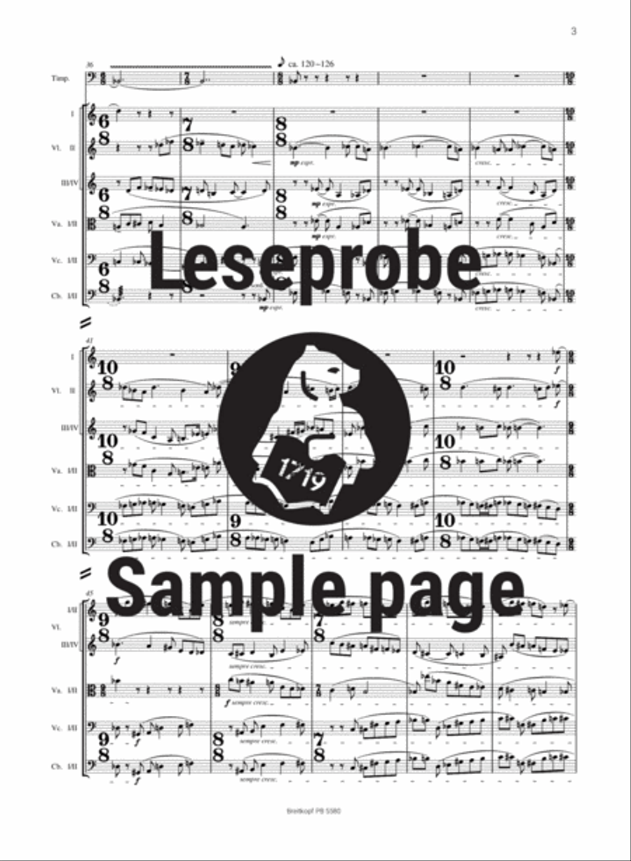 Music for String Instruments, Percussion and Celesta BB 114 String Orchestra scores gallery preview page 4