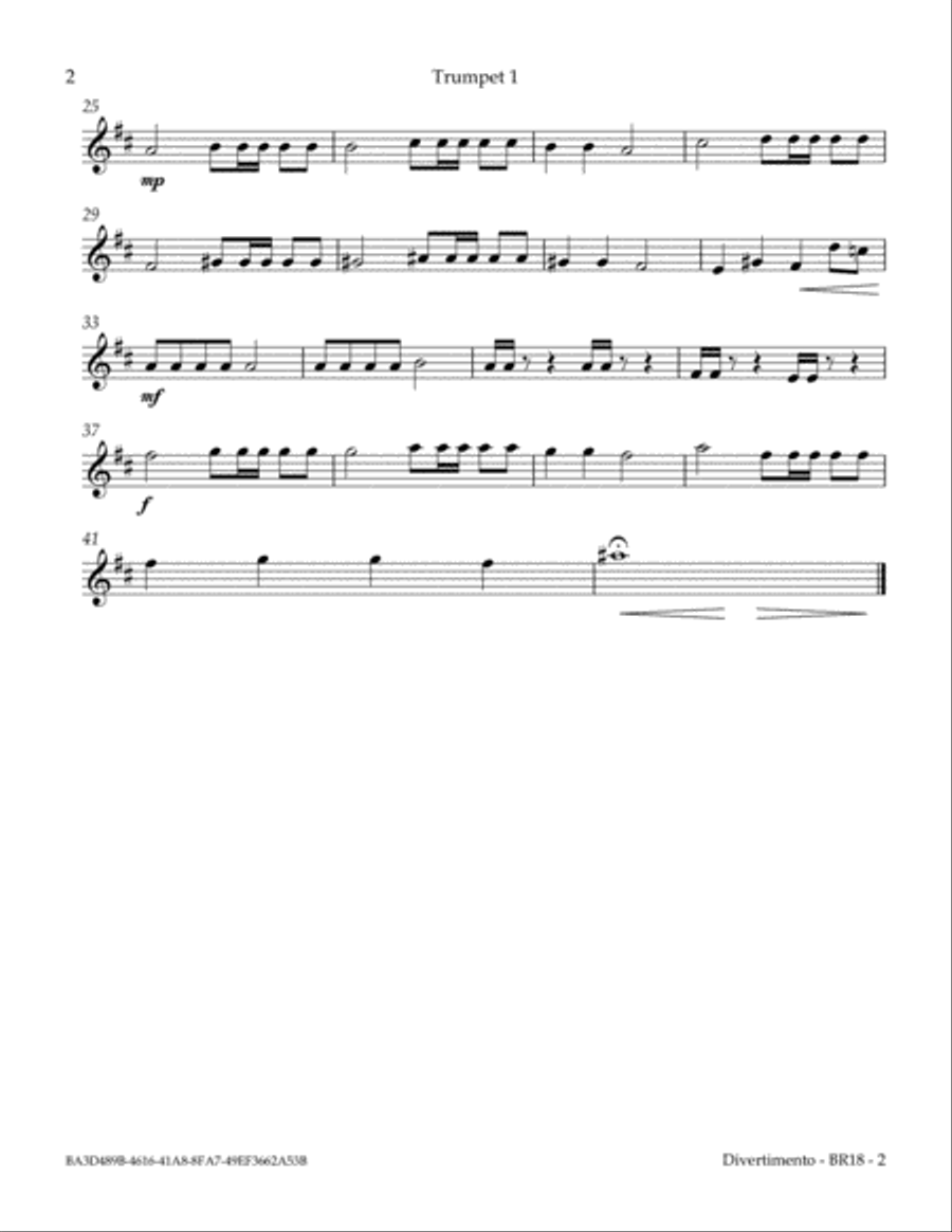 Divertimento Brass Ensemble scores gallery preview page 3