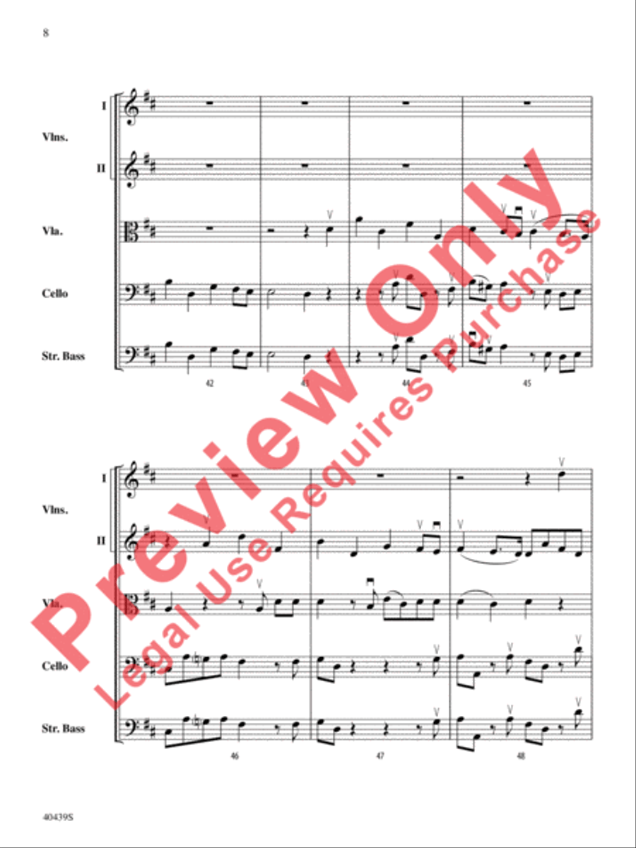 Hallelujah Chorus String Orchestra scores gallery preview page 9