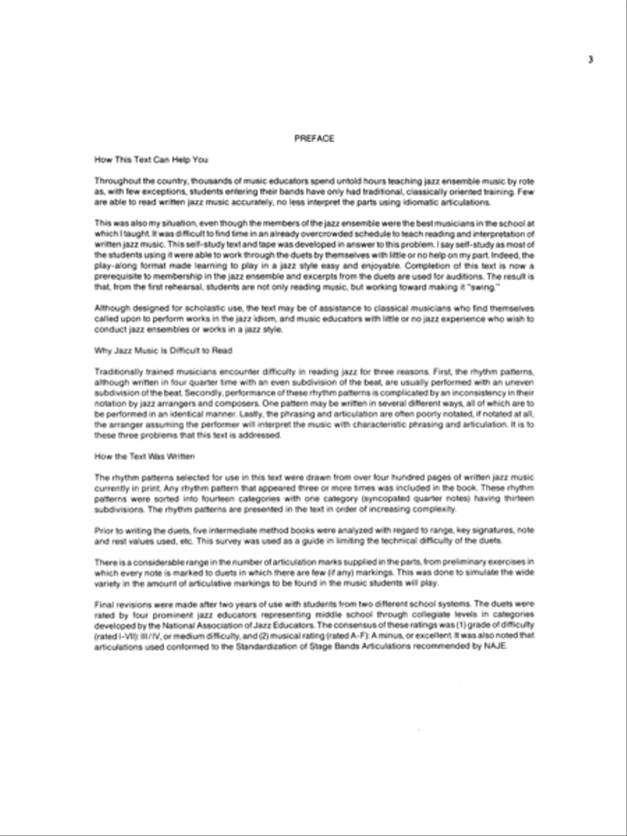 Reading Jazz Jazz Ensemble scores gallery preview page 3