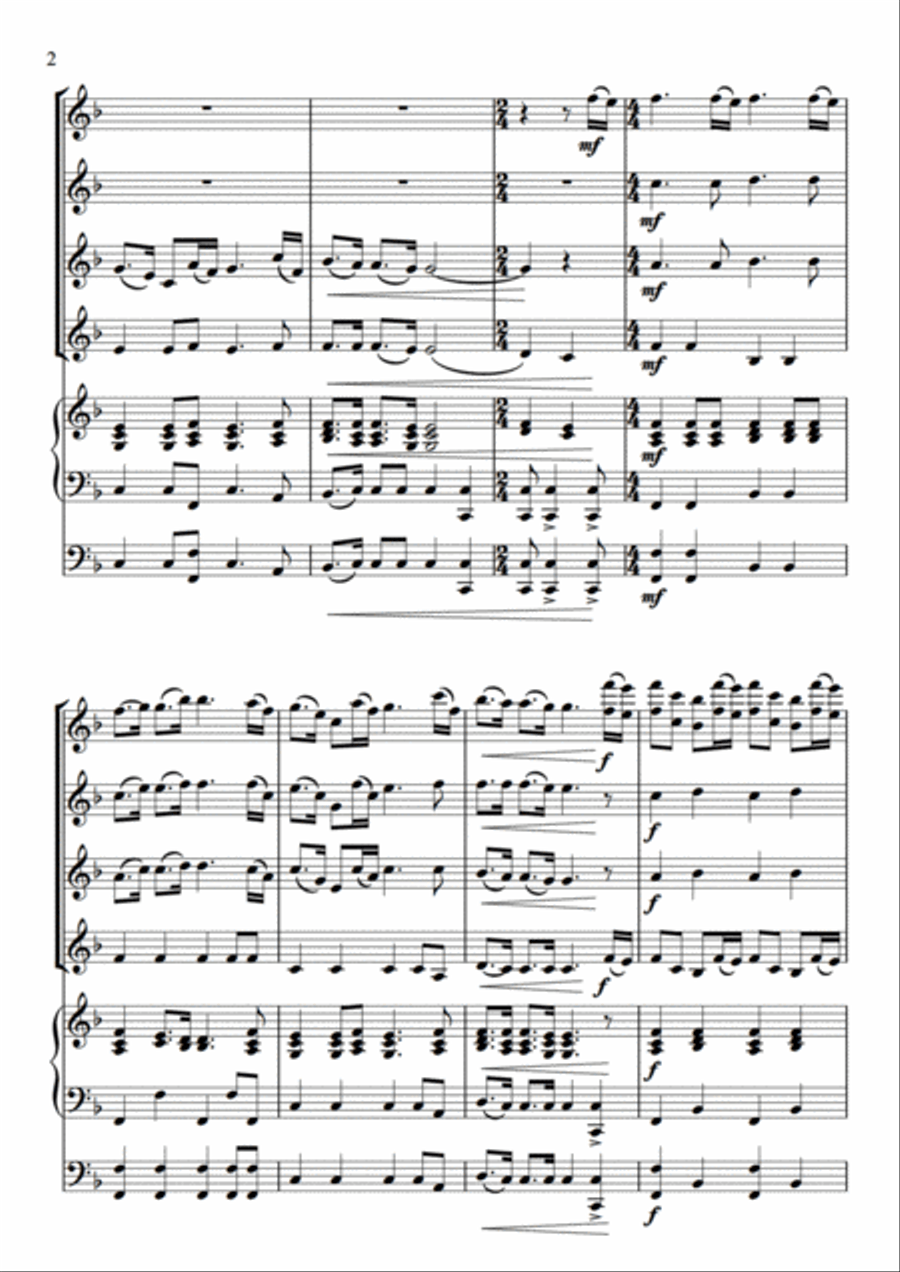Jurassic Park Theme Set of Parts scores gallery preview page 4