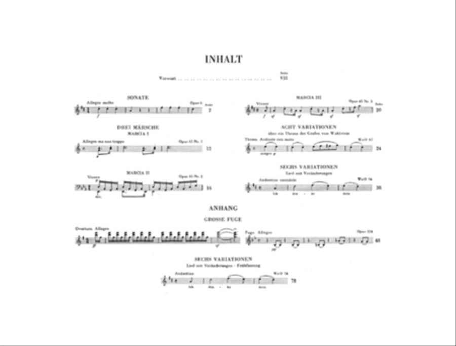 Works for Piano Four-Hands