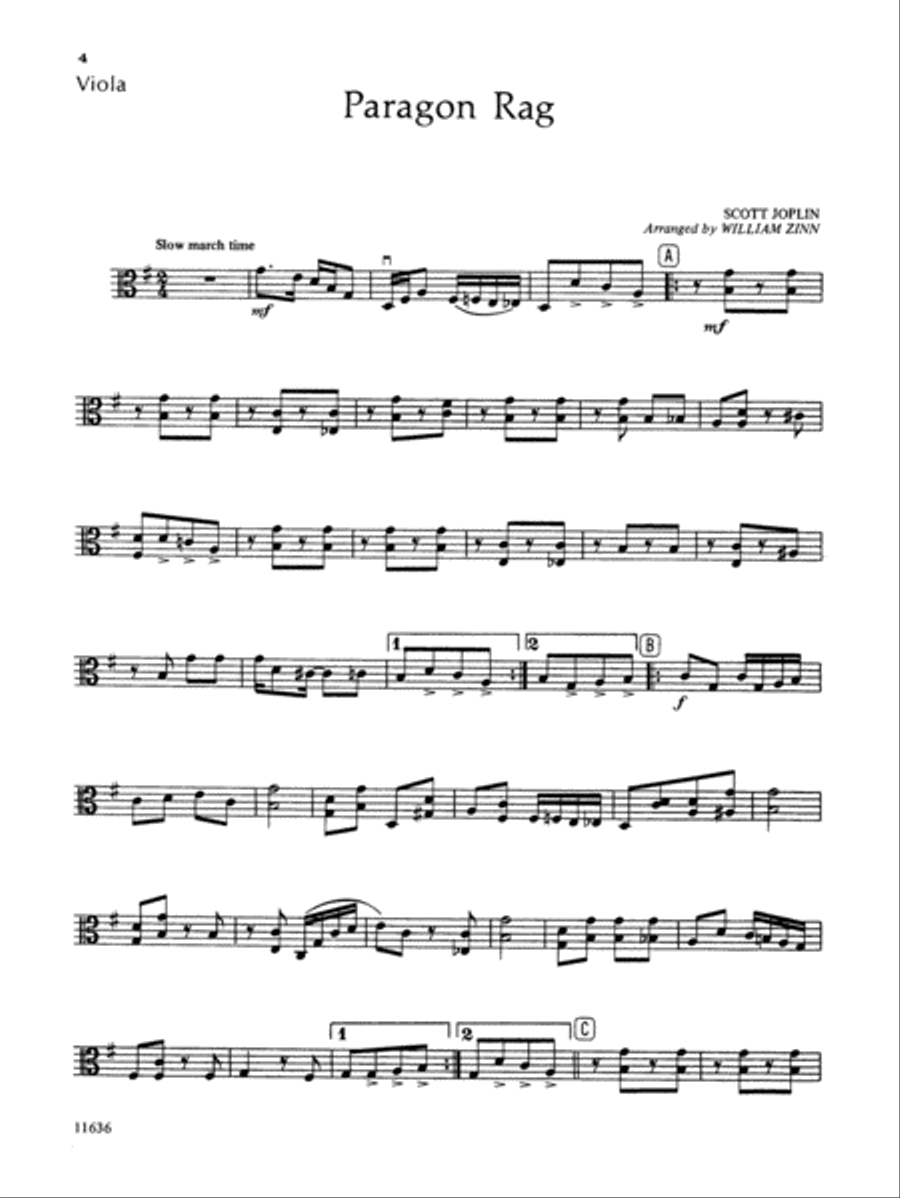 Ragtime Favorites for Strings String Orchestra scores gallery preview page 7
