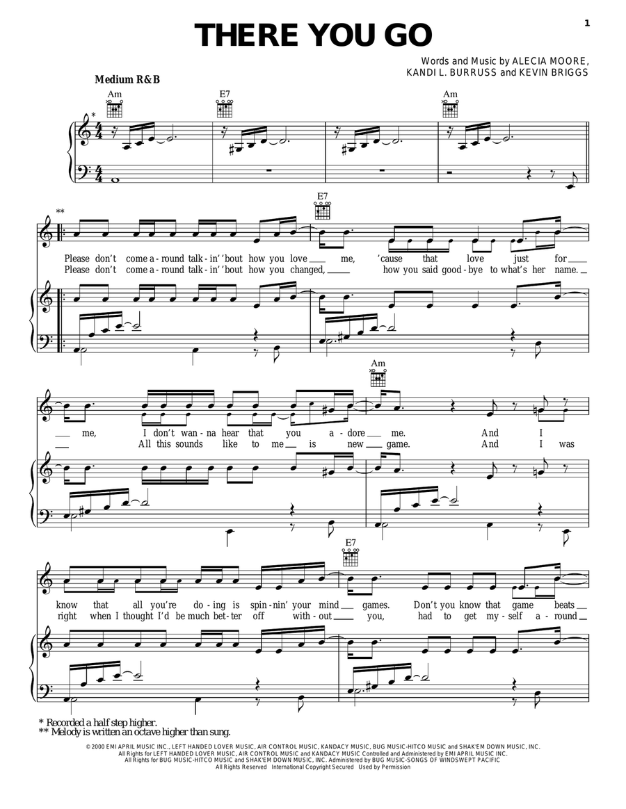 There You Go There You Go Acoustic Guitar scores gallery preview page 1