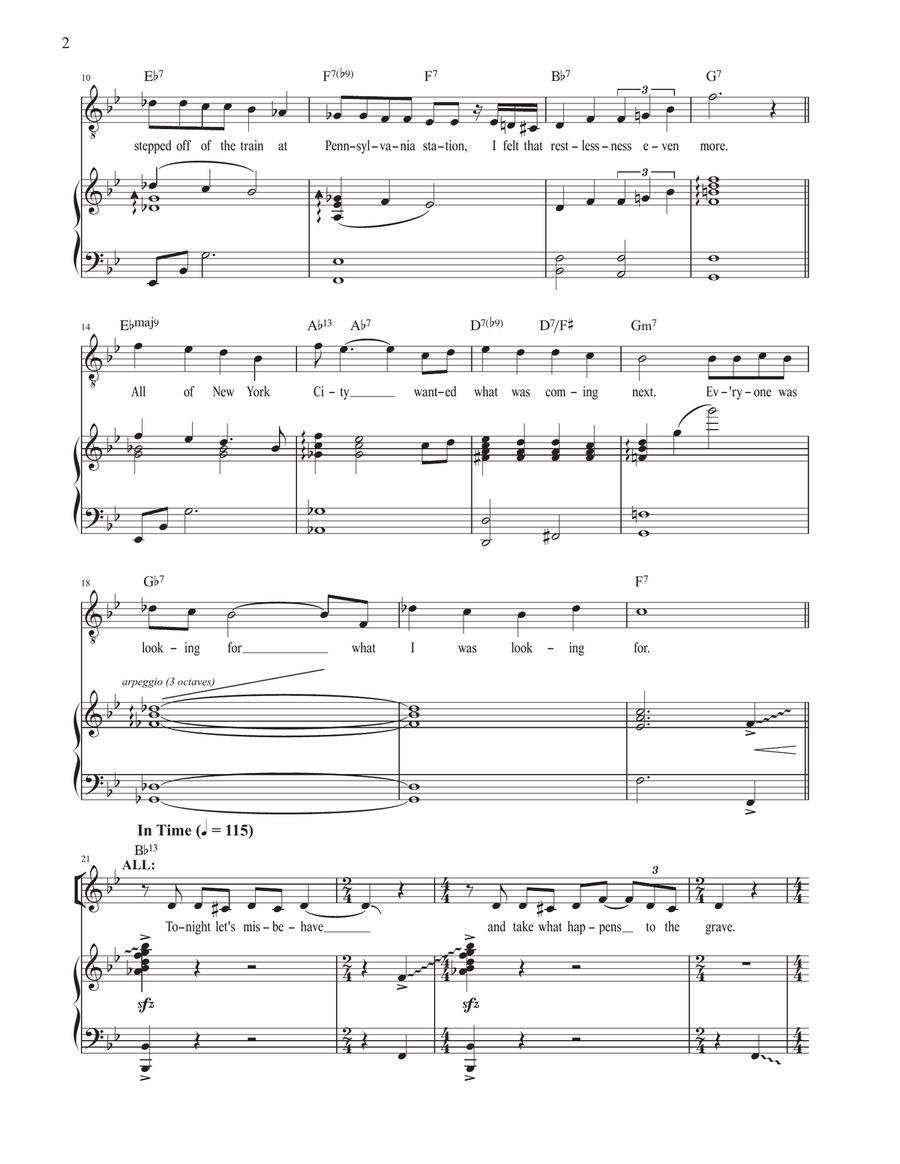 Roaring On (from The Great Gatsby) Voice scores gallery preview page 2