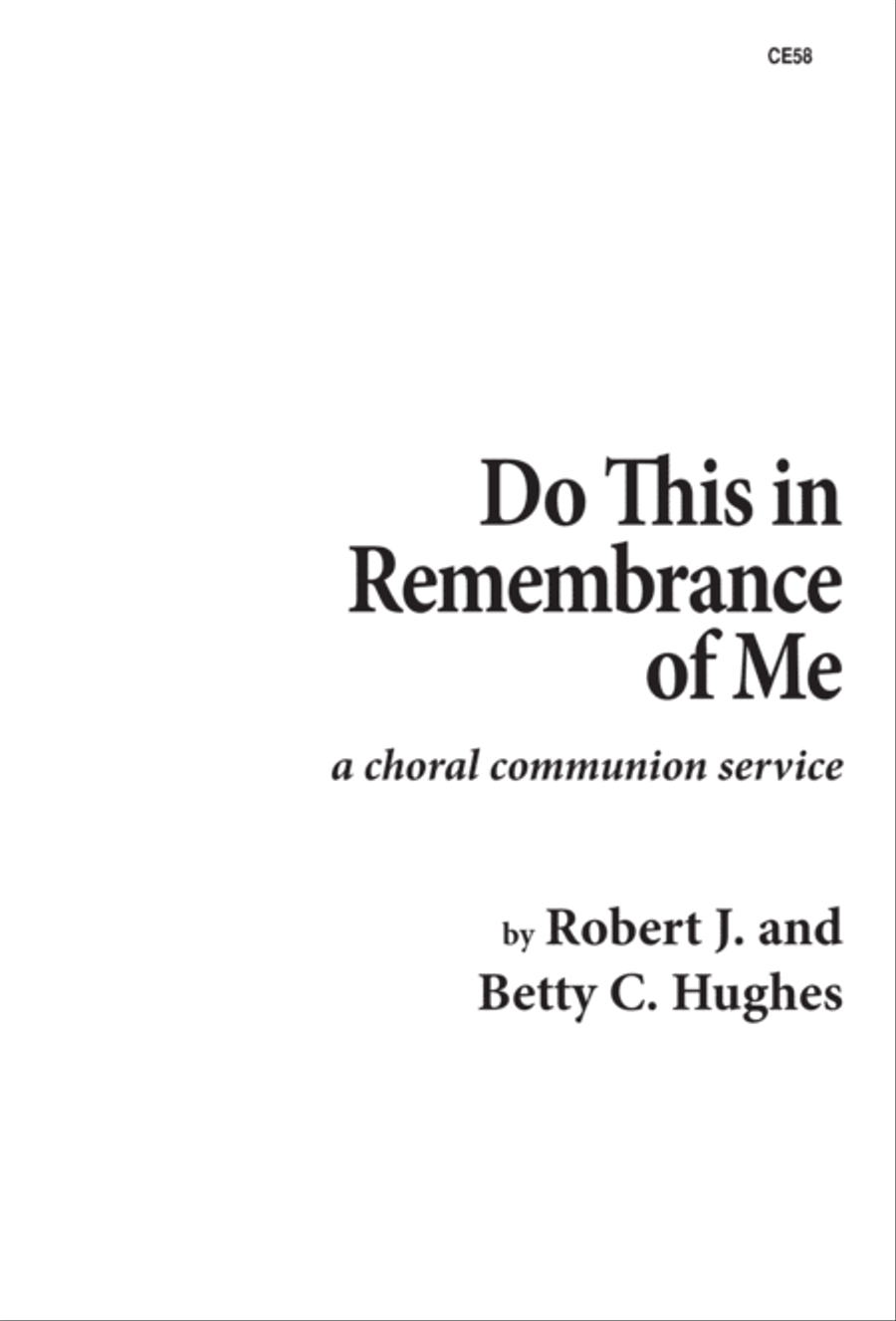 Do This in Remembrance of Me 4-Part scores gallery preview page 1