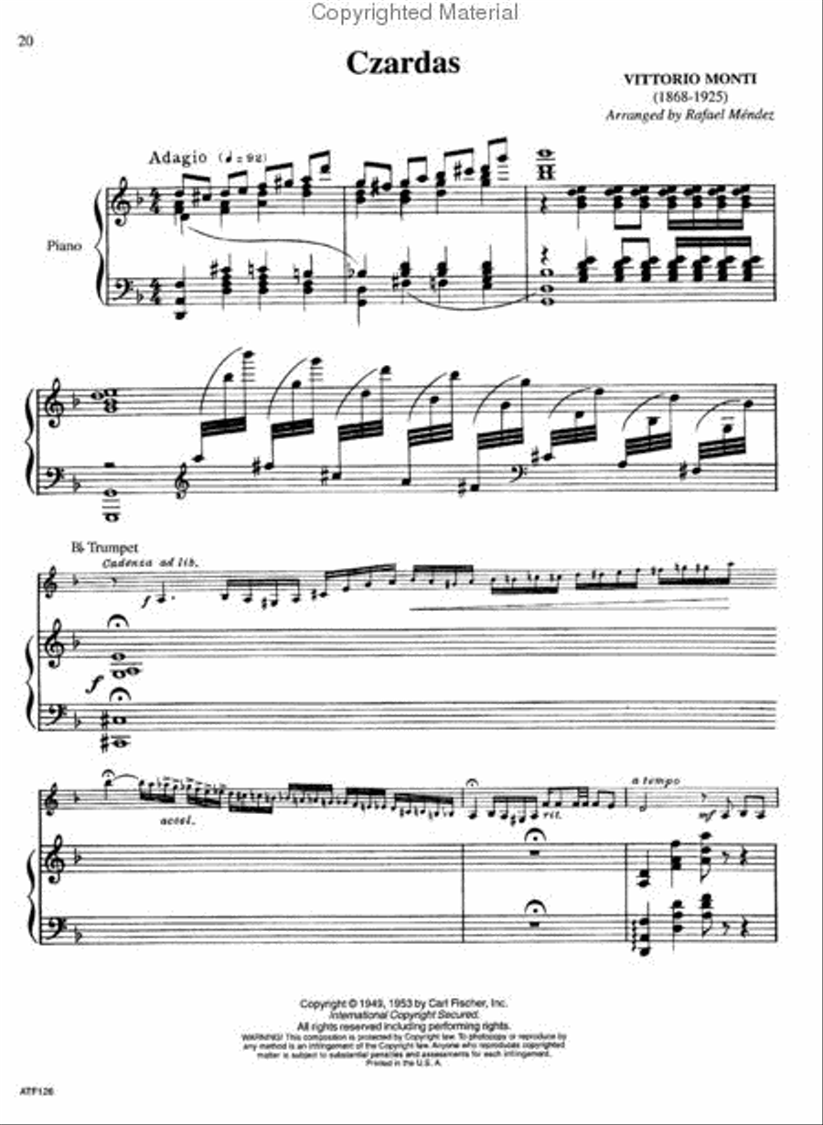 The Rafael Méndez Collection Trumpet Solo scores gallery preview page 3