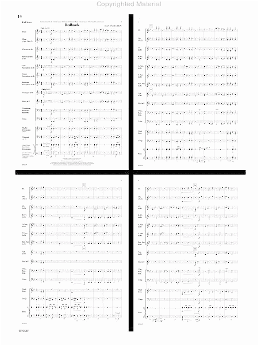 Santa's Noisy Workshop Concert Band scores gallery preview page 15