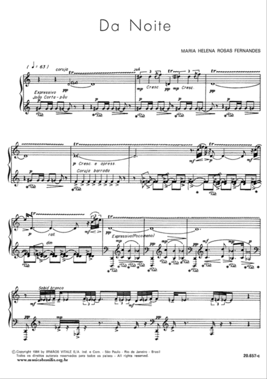 Ciclo da noite Piano Solo scores gallery preview page 3