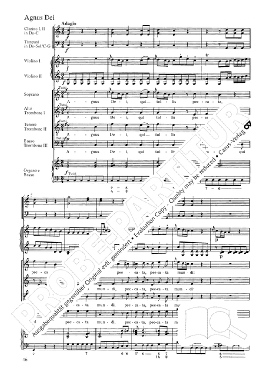 Mass in C Major Mass in C Major 4-Part scores gallery preview page 46
