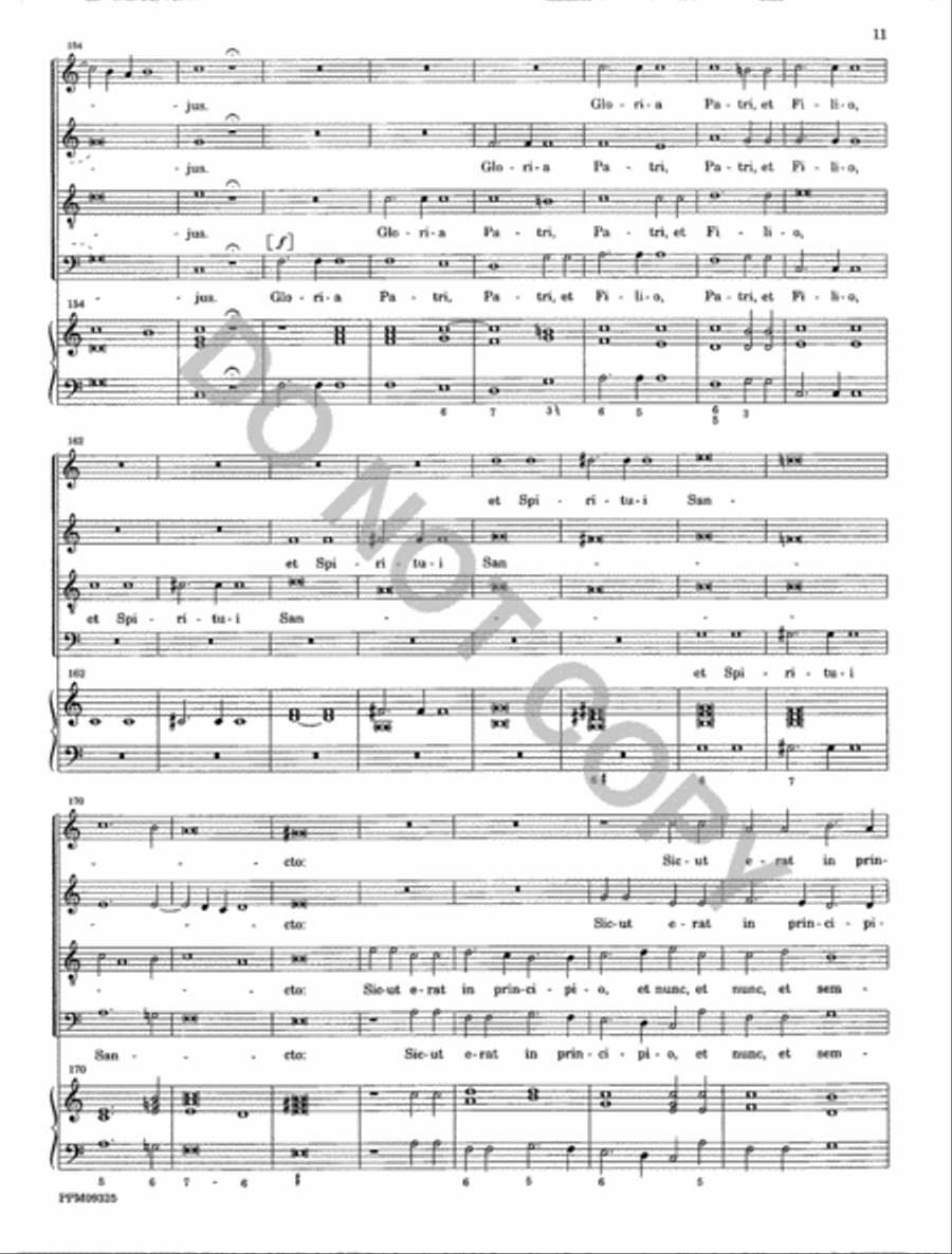 Magnificat a 4 da cappella 4-Part scores gallery preview page 12