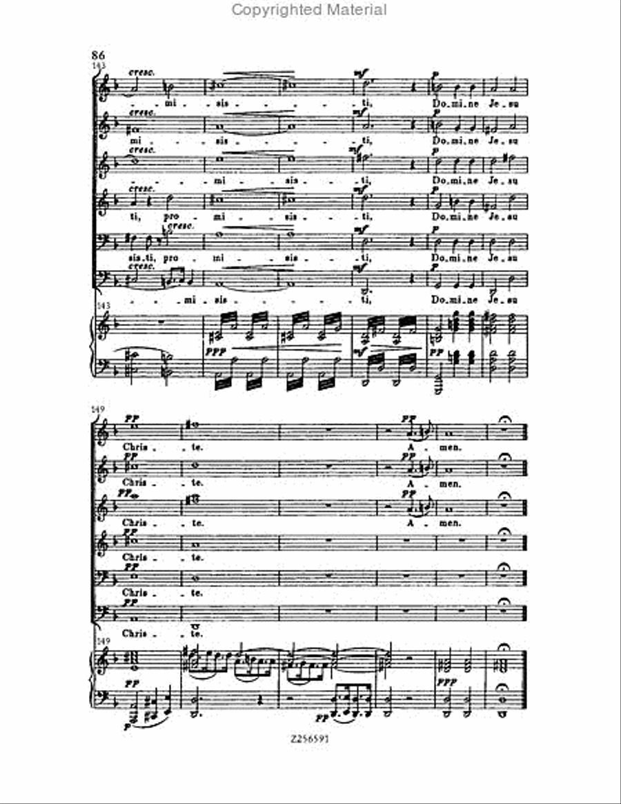 Grande Messe du Morts, H 75 Choir scores gallery preview page 86