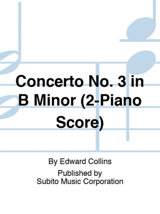 Concerto No. 3 in B Minor Solo & Reduction
