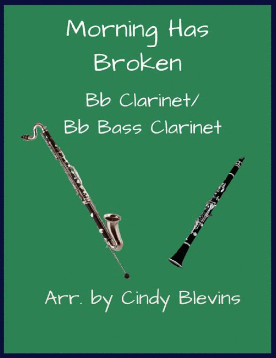 Morning Has Broken, Bb Clarinet and Bb Bass Clarinet Duet image number null