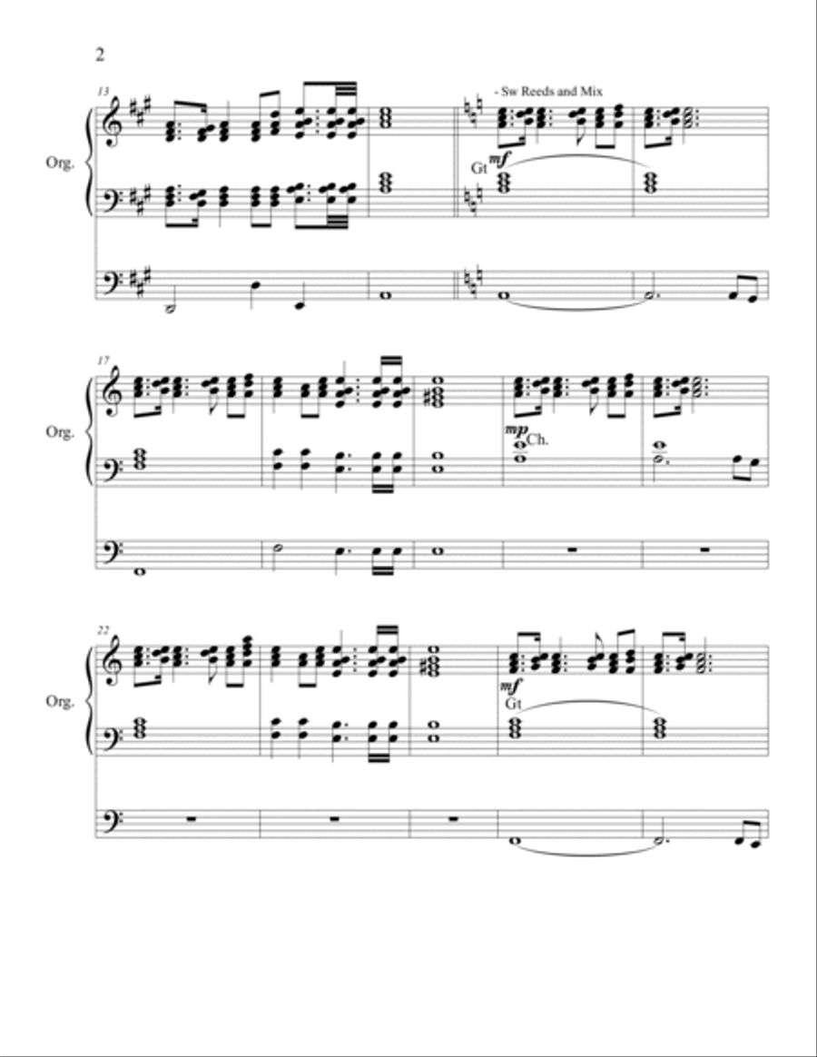 Fanfare for Organ Organ Solo scores gallery preview page 2