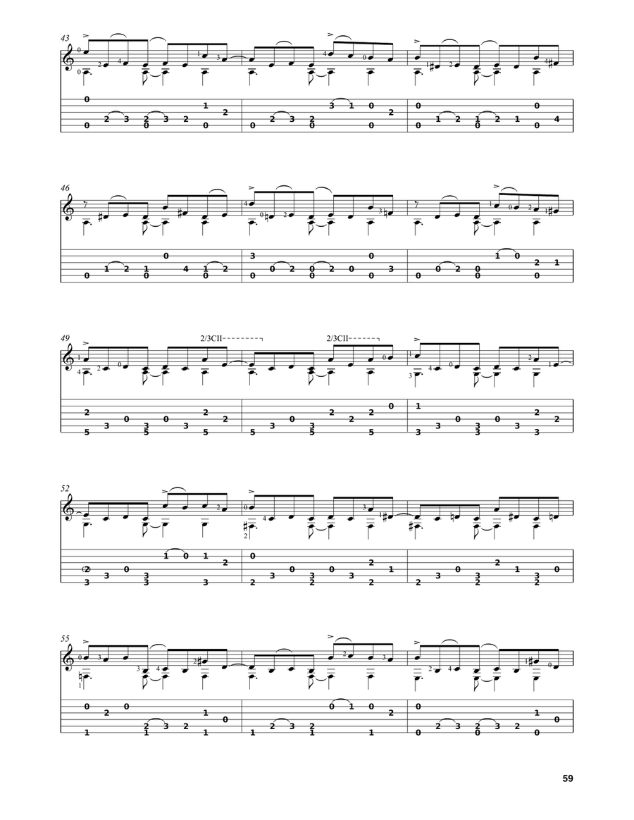Libertango (arr. Celil Refik Kaya) Acoustic Guitar scores gallery preview page 4
