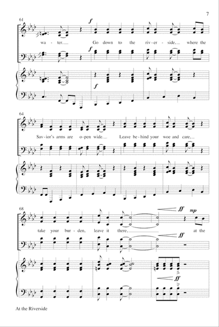 At the Riverside Choir scores gallery preview page 7