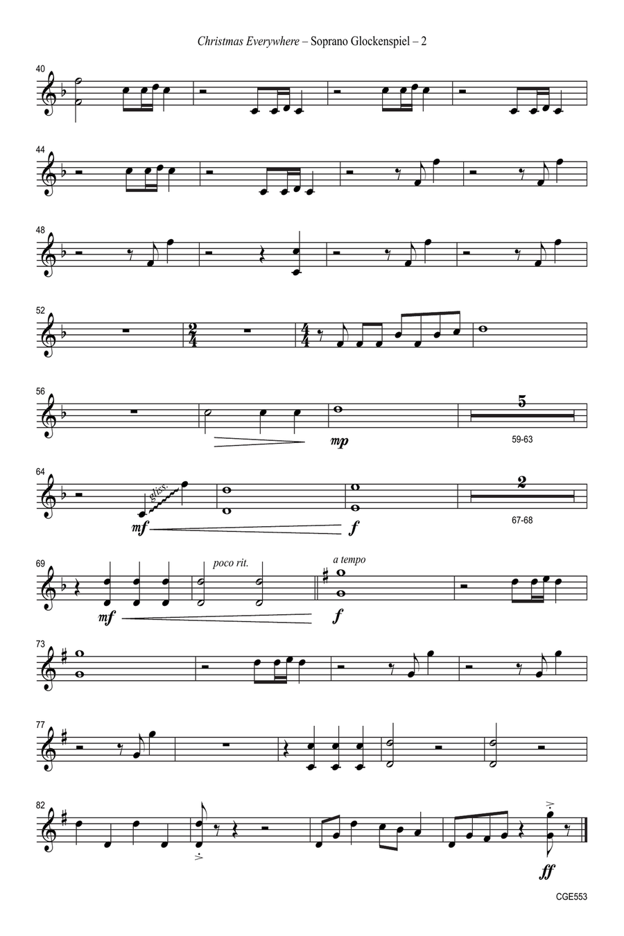 Christmas Everywhere (Two-part) 2-Part scores gallery preview page 3