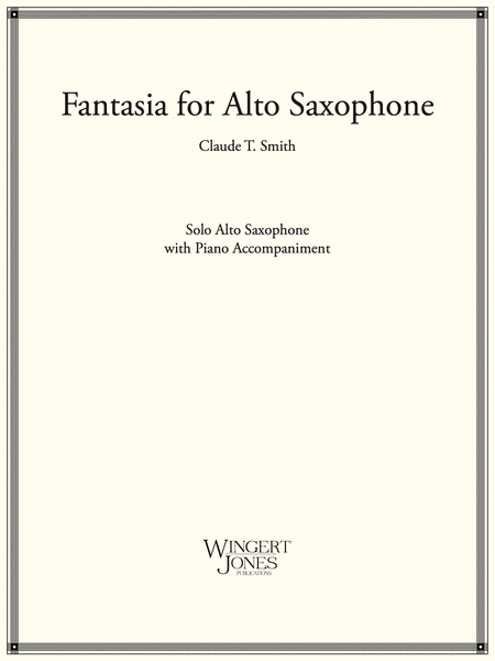 Fantasia For Alto Saxophone