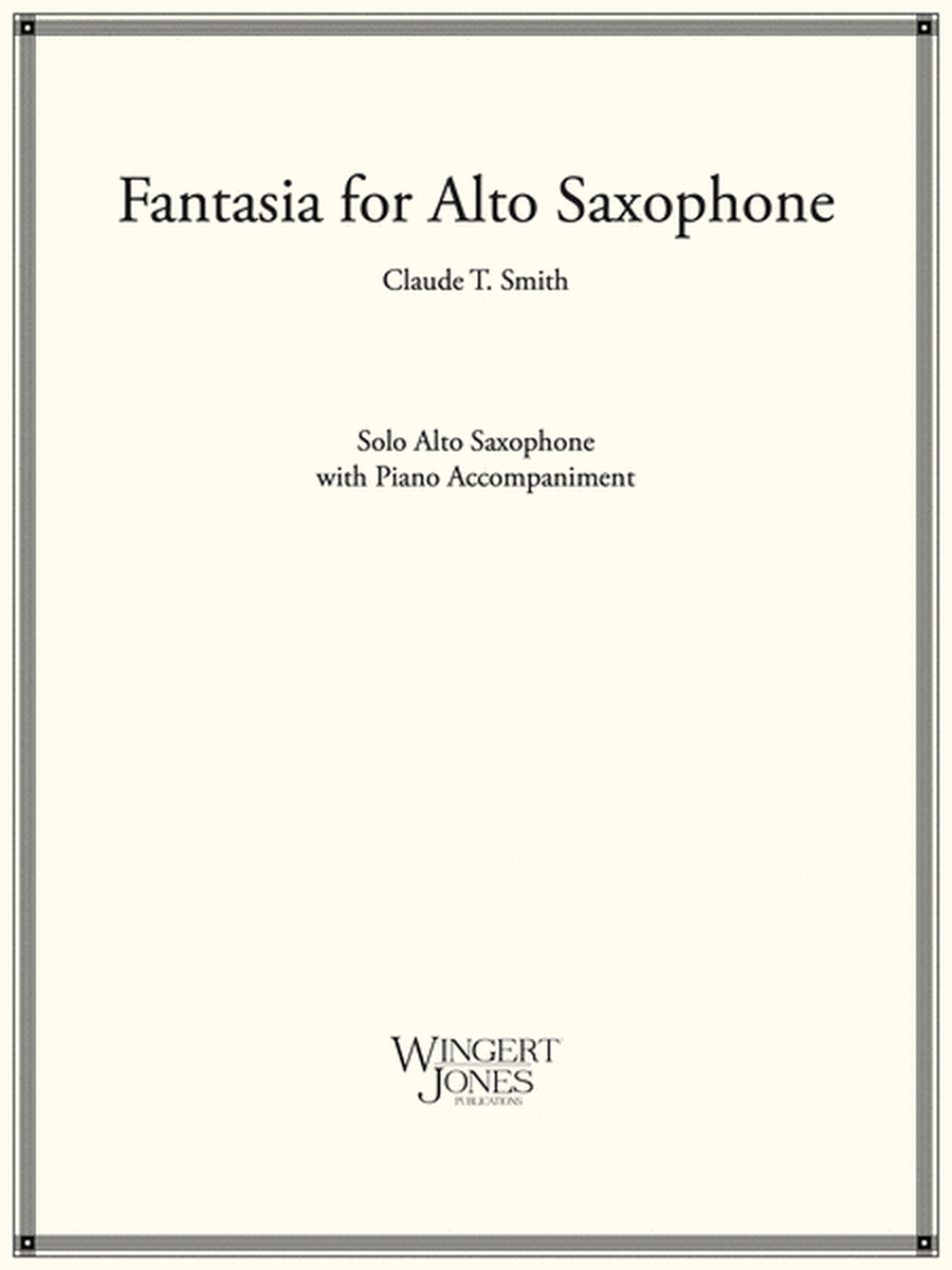 Fantasia For Alto Saxophone
