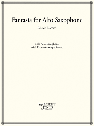 Book cover for Fantasia For Alto Saxophone