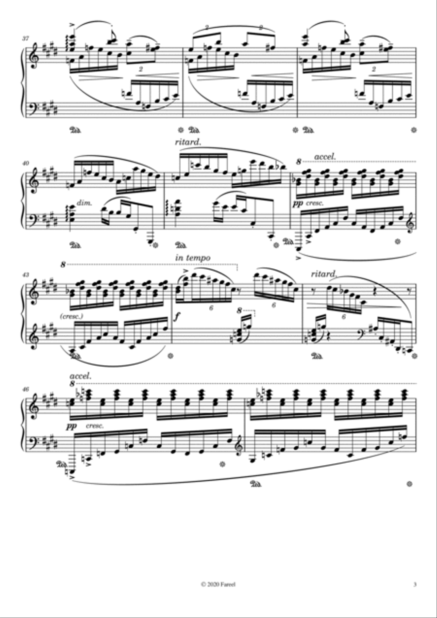 Tableaux Du Jour : I.Nuit étoilée Piano Solo scores gallery preview page 3